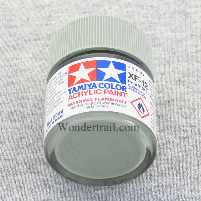 TAM81312 XF12 Japanese Navy Gray Flat Acrylic 23ml (3/4oz) Bottle Hobby Paint (ONLINE ORDER ONLY)