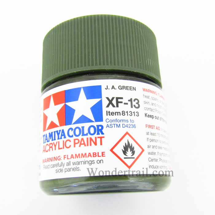 TAM81313 XF13 Japanese Army Green Flat Acrylic 23ml (3/4oz) Bottle Hobby Paint Tamiya (ONLINE ORDER ONLY)