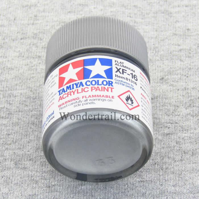 TAM81316 XF16 Aluminum Flat Acrylic 23ml (3/4oz) Bottle Hobby Paint (ONLINE ORDER ONLY)
