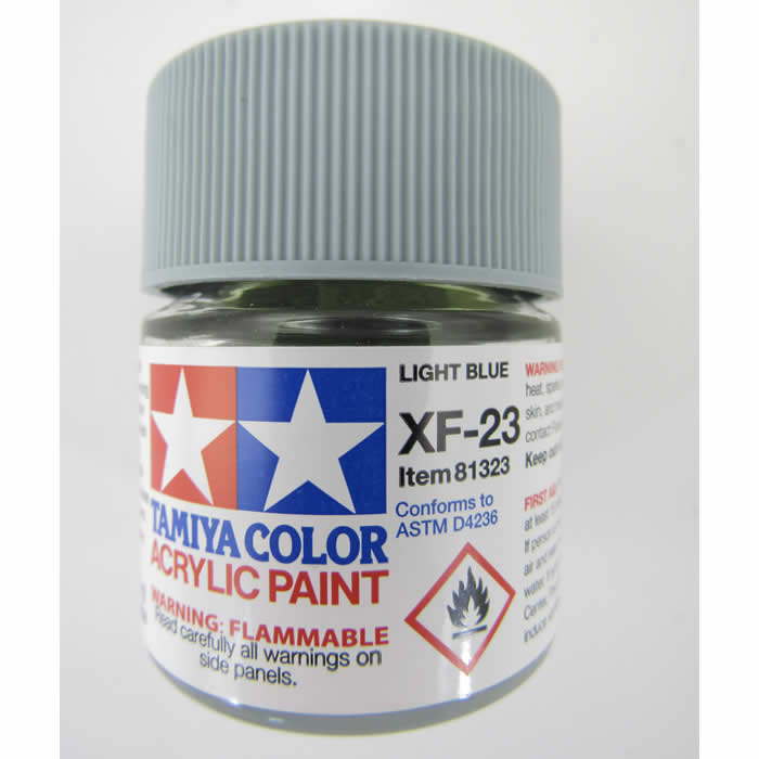 TAM81323 XF-23 Flat Light Blue Acrylic Paint 23ml Bottle Hobby Paint Tamiya (ONLINE ORDER ONLY)