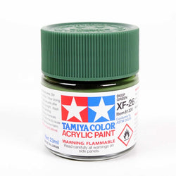 TAM81326 XF-26 Deep Green Acrylic Paint 23ml Bottle Hobby Paint Tamiya (ONLINE ORDER ONLY)