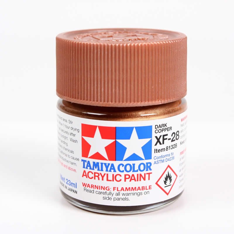 TAM81328 Xf-28 Dark Copper Acrylic 23ml Bottle Hobby Paint Tamiya (ONLINE ORDER ONLY)