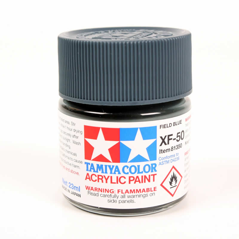 TAM81350 XF50 Field Blue 23ml (3/4oz) Bottle Hobby Paint Tamiya (ONLINE ORDER ONLY)