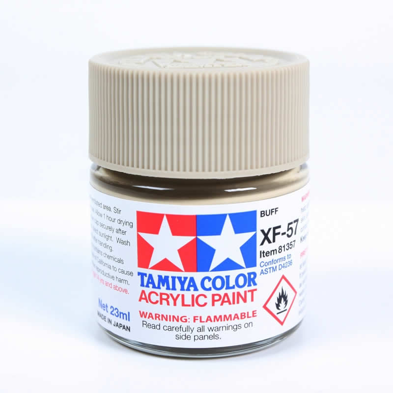 TAM81357 XF57 Buff Acrylic Paint 23ml BottleTamiya (ONLINE ORDER ONLY)
