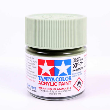TAM81371 XF71 Cockpit Green Acrylic 23ml (3/4oz) Bottle Hobby Paint Tamiya (ONLINE ORDER ONLY)