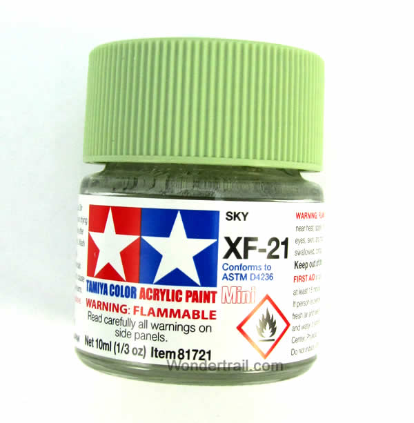 TAM81721PT Mini XF-21 Flat Sky Acrylic 10ml (1/3oz) Bottle Hobby Paint Tamiya (ONLINE ORDER ONLY)