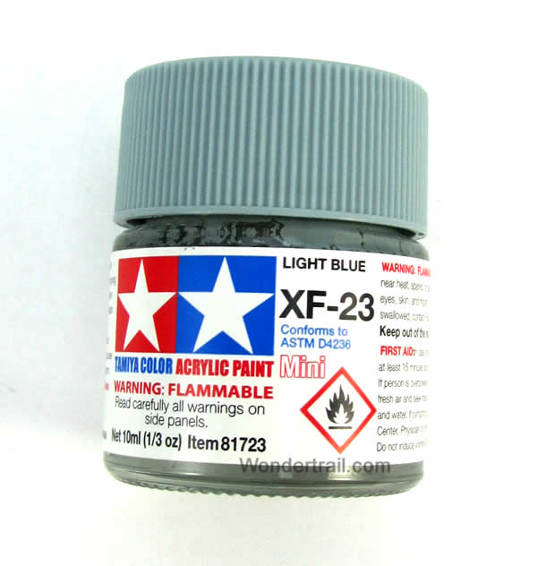 TAM81723PT Mini XF-23 Flat Light Blue Acrylic 10ml (1/3oz) Bottle Hobby Paint Tamiya (ONLINE ORDER ONLY)