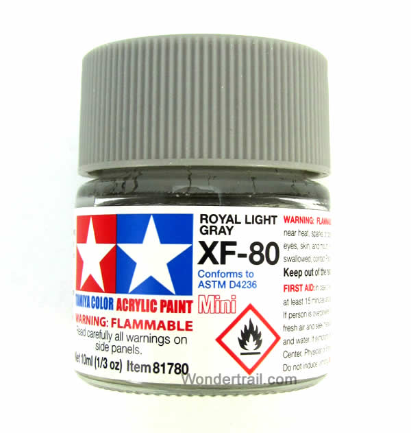 TAM81780 XF-80 Mini Flat British Navy Gray Acrylic 10ml (1/3oz) Bottle Hobby Paint Tamiya (ONLINE ORDER ONLY)