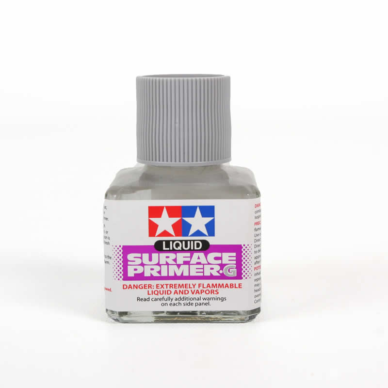 TAM87075 Liquid Surface Primer 40ml Bottle Tamiya (ONLINE ORDER ONLY)