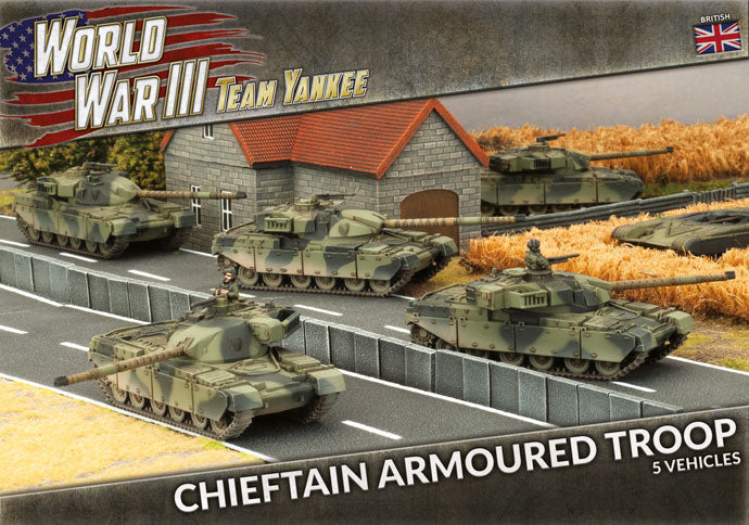 Team Yankee: British - Chieftain Armoured Troop (ONLINE ORDER ONLY)
