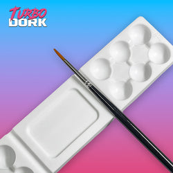 Turbo Dork: Paint Tools - Silicone Dry Palette - White - Large