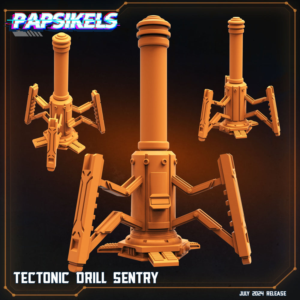 3D Printed Papsikels Tectonic Drill Sentry July 2024 Scifi 28mm 32mm (Online Only)