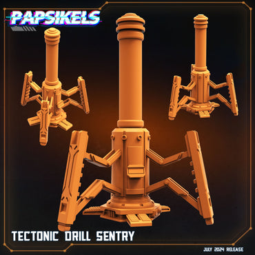 3D Printed Papsikels Tectonic Drill Sentry July 2024 Scifi 28mm 32mm (Online Only)