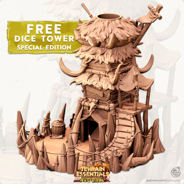 3D Printed Cast n Play Orcs Field Set Orc Dice Tower 28mm 32mm D&D (Online Only)