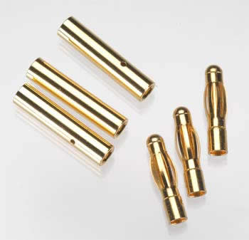 TEKTT3052 Bullet Connectors, Lg 4.0mm, 3pk (ONLINE ORDER ONLY)