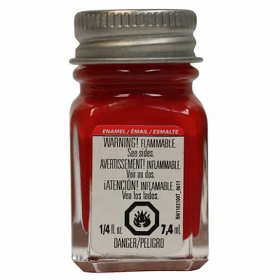 TES1103 Red Gloss Enamel Paint .25oz Bottle Testors Paints (ONLINE ORDER ONLY)