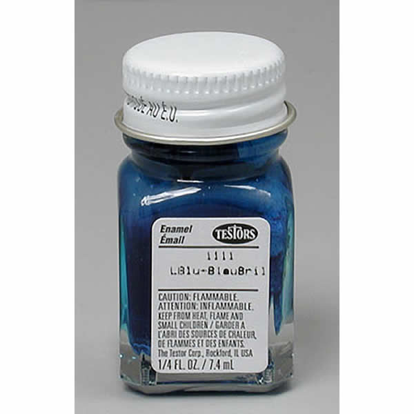 TES1111 Dark Blue Gloss Enamel Paint .25oz Bottle Testors Paints (ONLINE ORDER ONLY)