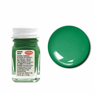TES1124PT Green Gloss Enamel Paint .25oz Bottle Testors Paints (ONLINE ORDER ONLY)