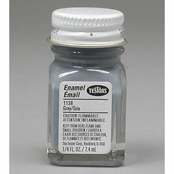 TES1138PT Gray Gloss Enamel Paint .25oz Bottle Testors Paints (ONLINE ORDER ONLY)