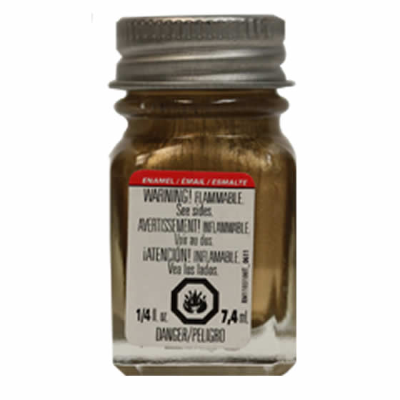 TES1144PT Gold Metallic Enamel Paint .25oz Bottle Testors Paints (ONLINE ORDER ONLY)