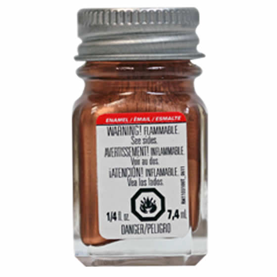 TES1151PT Copper Metallic Enamel Paint .25oz Bottle Testors Paints (ONLINE ORDER ONLY)