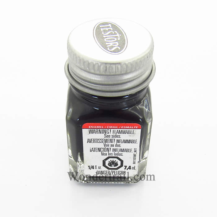 TES1154PT Black Metallic Enamel Paint .25oz Bottle Testors Paints (ONLINE ORDER ONLY)