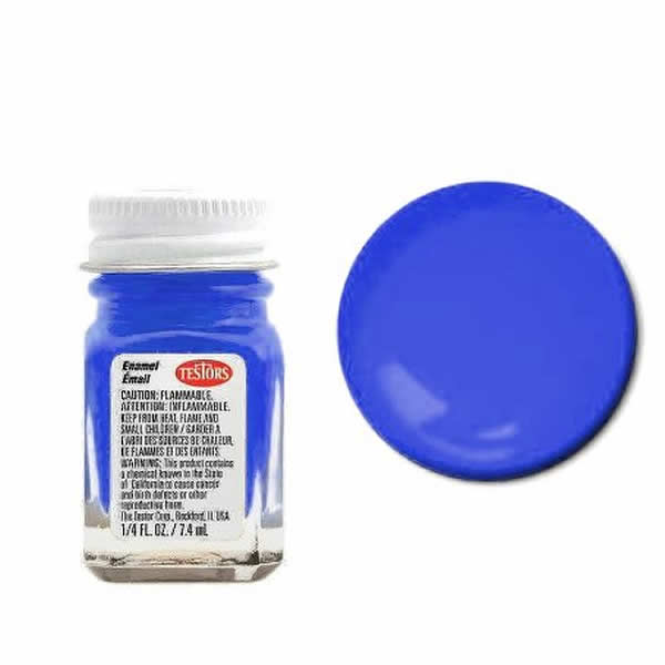 TES1176TT Blue Flourescent Enamel Paint .25oz Jar Testors (ONLINE ORDER ONLY)
