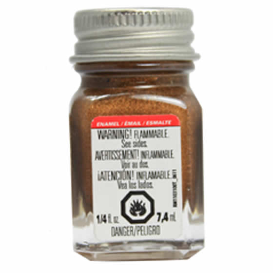 TES1182PT Brass Flat Enamel Paint .25oz Bottle Testors Paints (ONLINE ORDER ONLY)