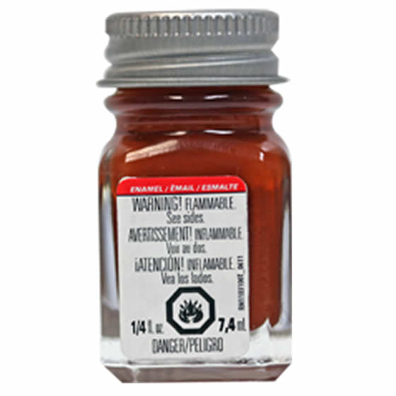 TES1185PT Rust Flat Enamel Paint .25oz Bottle Testors Paints (ONLINE ORDER ONLY)