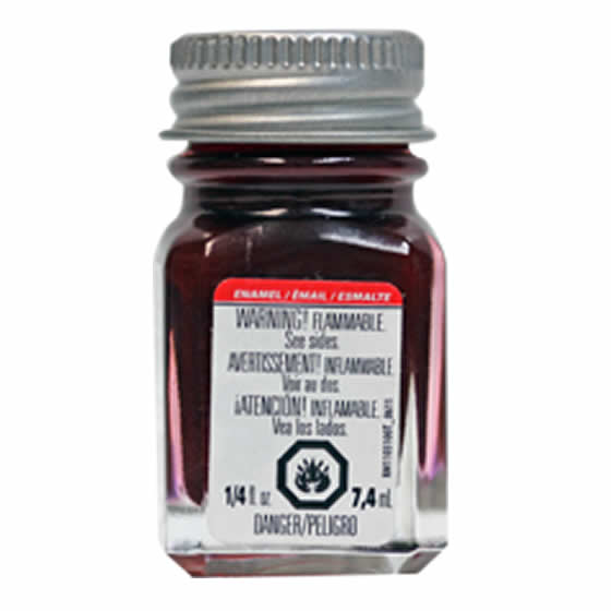 TES1529 Red Metal Flake Enamel Paint .25oz Bottle Testors Paints (ONLINE ORDER ONLY)