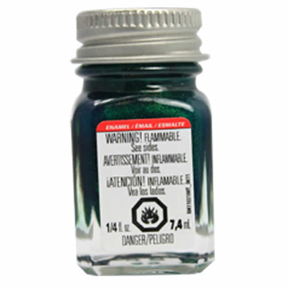 TES1530 Green Metal Flake Enamel Paint .25oz Bottle Testors Paints (ONLINE ORDER ONLY)