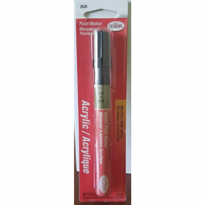 TES2629CPT Gold Acrylic Marker Testors (ONLINE ORDER ONLY)