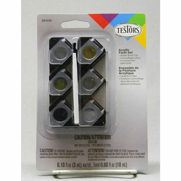 TES281226 Acrylic Camouflage Paint Pod Set Testors (ONLINE ORDER ONLY)