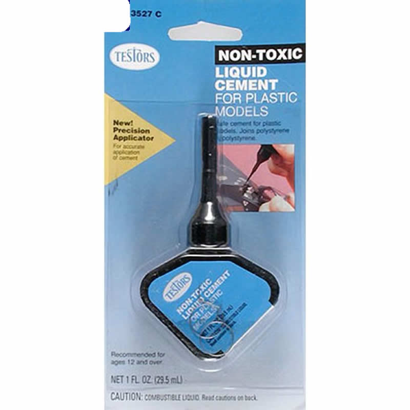TES3527 Non Toxic Cement 1 Ounce Applicator Bottle Testors (ONLINE ORDER ONLY)
