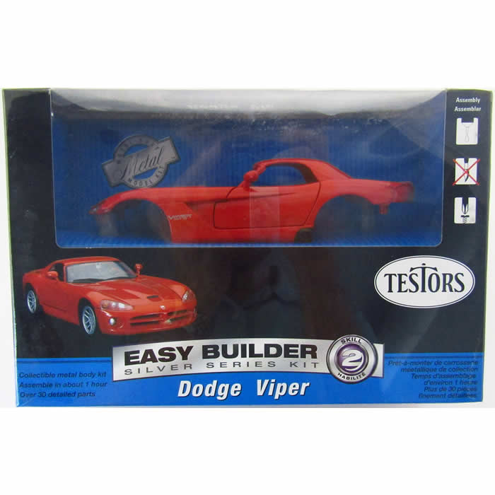 TES440160KIT Dodge Viper Metal Body Building Kit 1/24 Scale Testors (ONLINE ORDER ONLY)