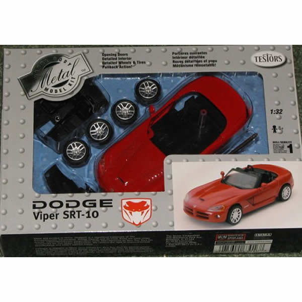 TES630008KIT Dodge Viper Metal Pullback 1/32 Scale Model Kit Testors (ONLINE ORDER ONLY)
