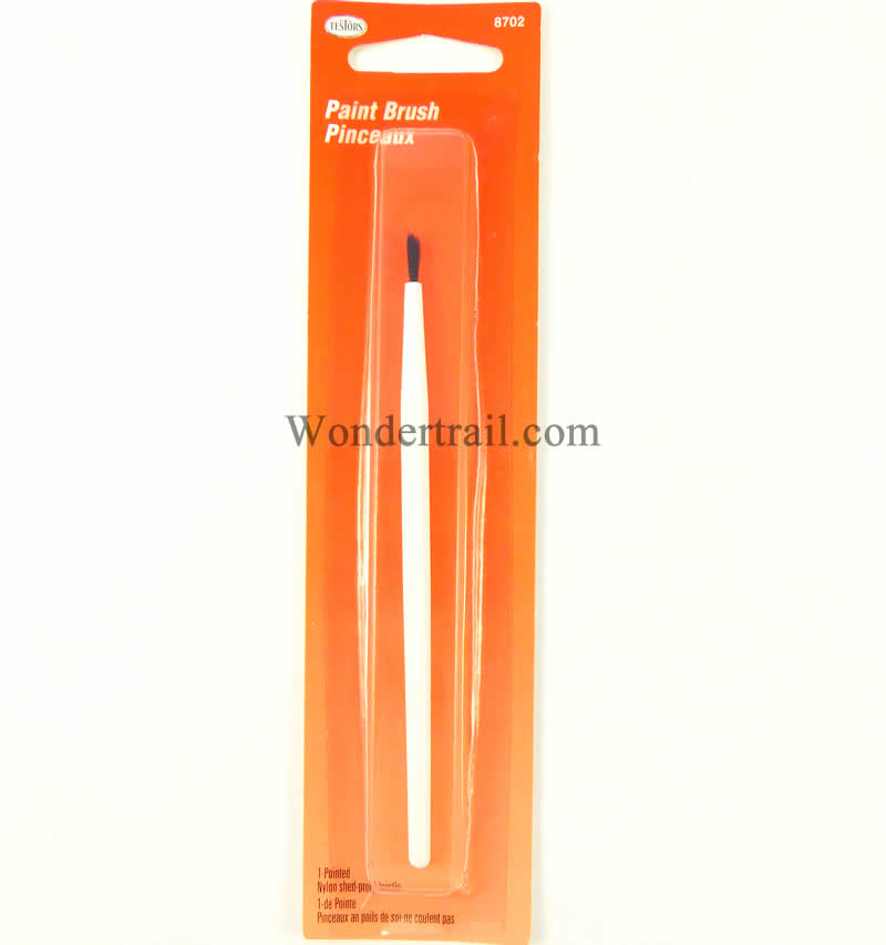 TES8702PT Economy Pointed Round Paint Brush by Testors (ONLINE ORDER ONLY)