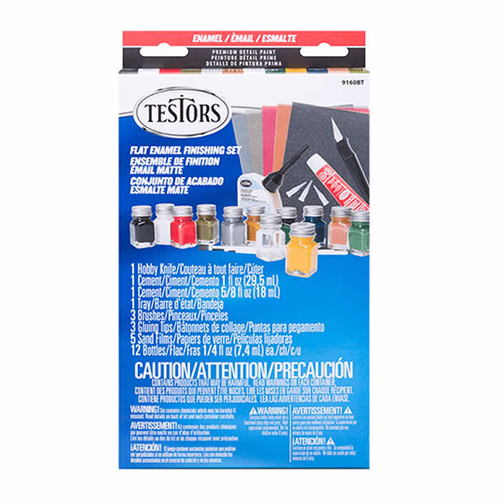 TES9160PT Model Finishing with Flat Enamels by Testors (ONLINE ORDER ONLY)