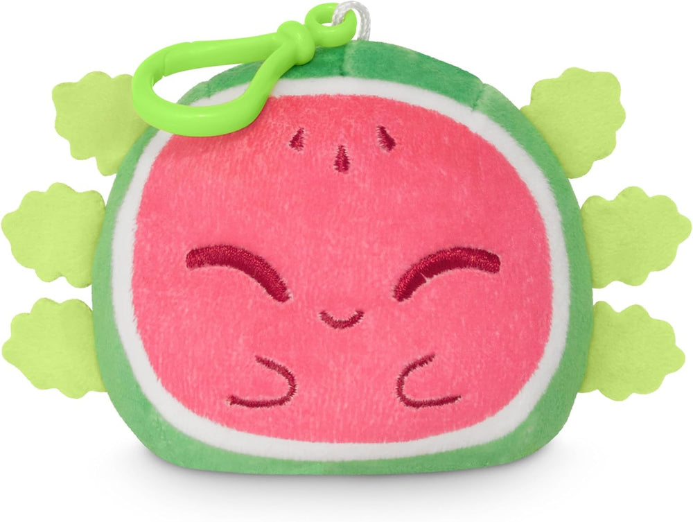 TeeTurtle Reversible Plushies Keychain: Watermelon Axolotl (ONLINE ORDER ONLY)