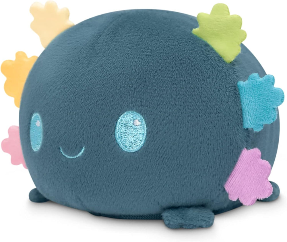 TeeTurtle Plushie Tote Bag: Axolotl - Blue/Rainbow (ONLINE ORDER ONLY)