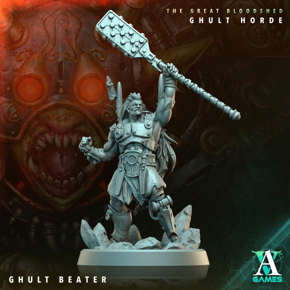 3D Printed Archvillain Games Archvillain Society Vol. XXXIV The Great Bloodshed - Ghult Horde  Ghult Beater 28 32mm D&D (Online Only)