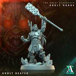 3D Printed Archvillain Games Archvillain Society Vol. XXXIV The Great Bloodshed - Ghult Horde  Ghult Beater 28 32mm D&D (Online Only)