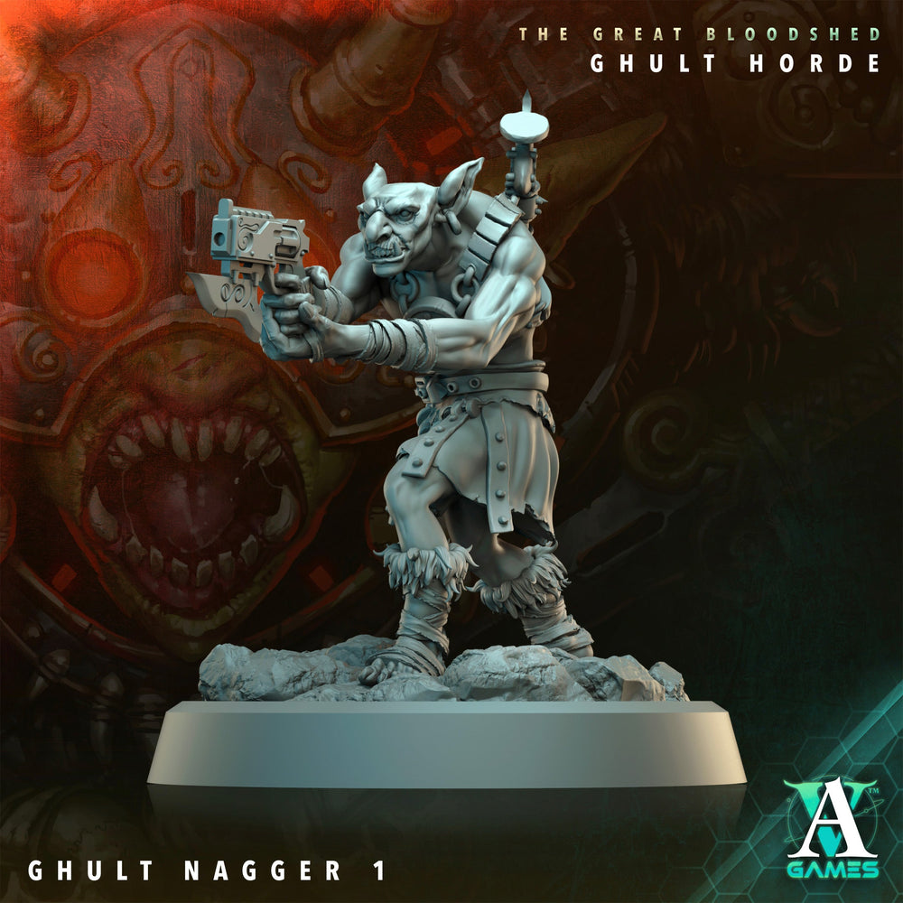 3D Printed Archvillain Games Archvillain Society Vol. XXXIV The Great Bloodshed - Ghult Horde Ghult Nagger 28 32mm D&D (Online Only)