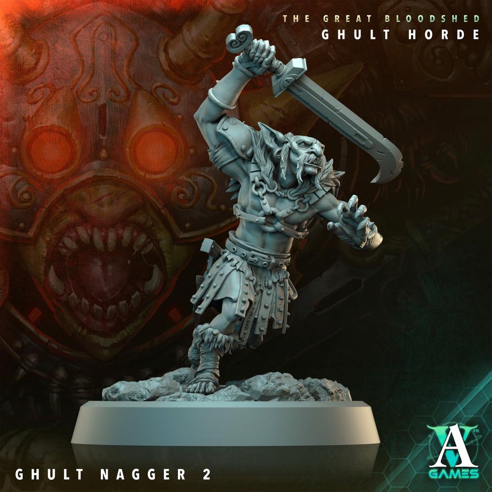 3D Printed Archvillain Games Archvillain Society Vol. XXXIV The Great Bloodshed - Ghult Horde Ghult Nagger 28 32mm D&D (Online Only)