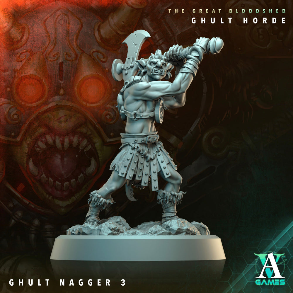 3D Printed Archvillain Games Archvillain Society Vol. XXXIV The Great Bloodshed - Ghult Horde Ghult Nagger 28 32mm D&D (Online Only)