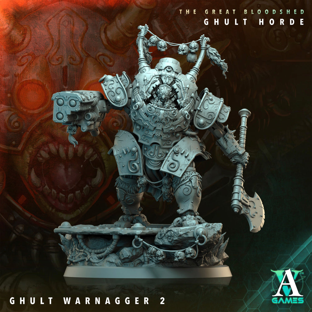 3D Printed Archvillain Games Archvillain Society Vol. XXXIV The Great Bloodshed - Ghult Horde Ghult Warnagger 28 32mm D&D (Online Only)