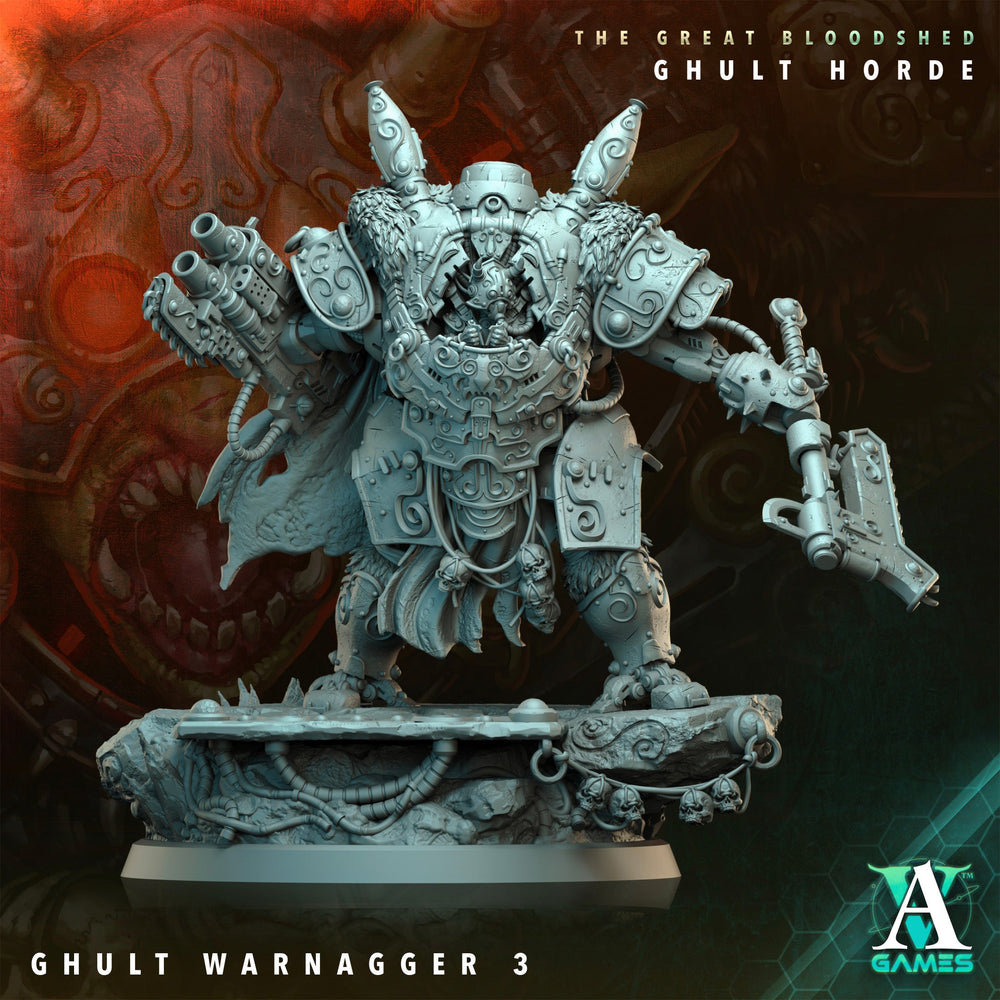 3D Printed Archvillain Games Archvillain Society Vol. XXXIV The Great Bloodshed - Ghult Horde Ghult Warnagger 28 32mm D&D (Online Only)