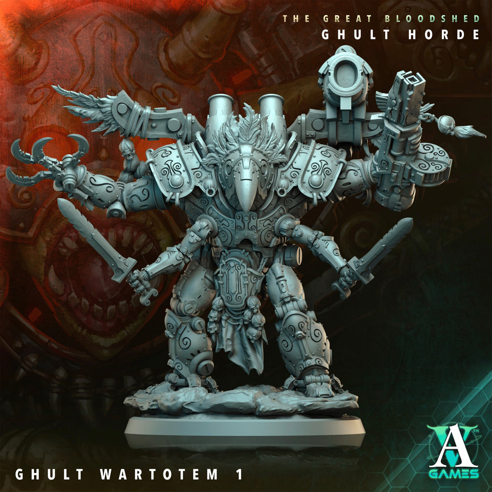 3D Printed Archvillain Games Archvillain Society Vol. XXXIV The Great Bloodshed - Ghult Horde Ghult Wartotem 28 32mm D&D (Online Only)