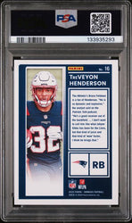 Graded 2025 Donruss The Rookies TreVeyon Henderson #16 Rookie RC Football Card PSA 10 Gem Mint (ONLINE ORDER ONLY)