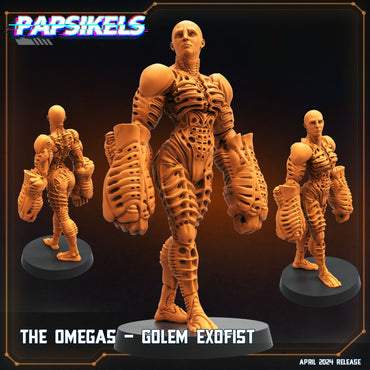 3D Printed Papsikels The Omegas Golem Exofist Democracy Troopers SciFi Set 28mm 32mm (Online Only)
